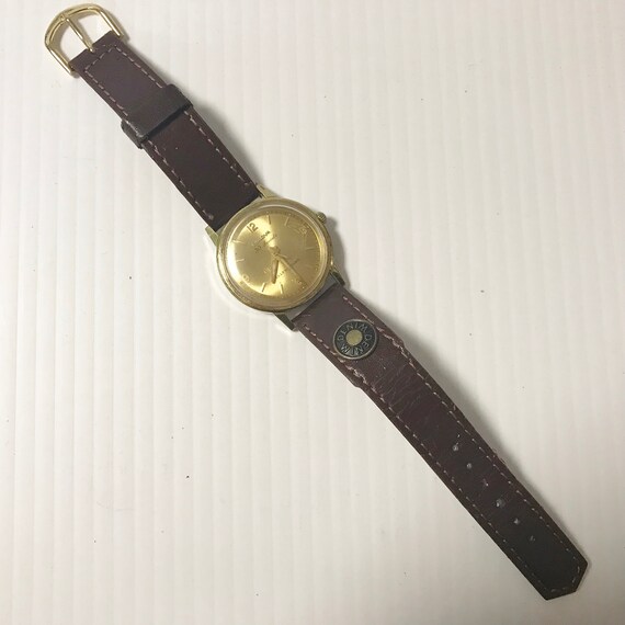 f089 Vintage Bulova USA 30J Automatic Men's Wrist Wat… Gem