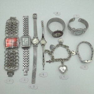 t246 Vintage Quartz Watch Silver Tone Watches,Everyday Watches,Dress Watches