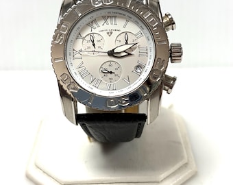 w057 Classic Swiss Legend Monster Chronograph Men's Wrist Watch Stainless Steel
