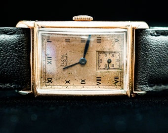K554 montre-bracelet mécanique vintage Elgin De Luxe