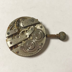 e957 Vintage Mechanical Wrist Watch Movement for Parts Repair bild 1