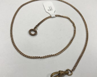 c703 Vintage Gold Filled Pocket Watch Chain