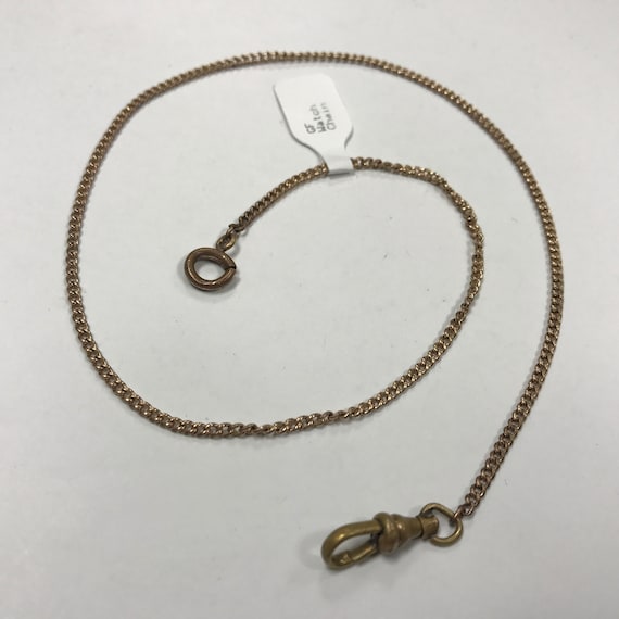 C703 Vintage Gold Filled Pocket Watch Chain - Etsy