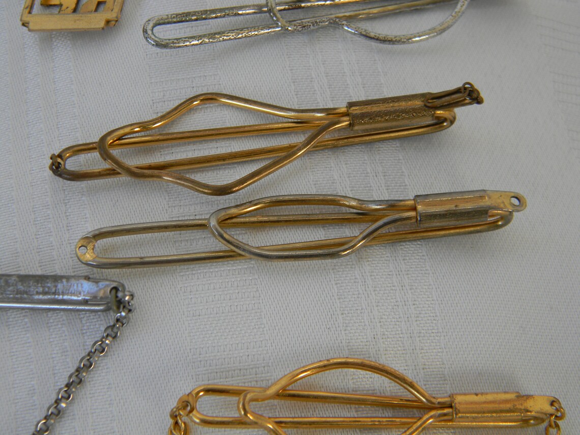 H553 Vintage Lot of 8 Tie Bars Brand Varies Etsy UK