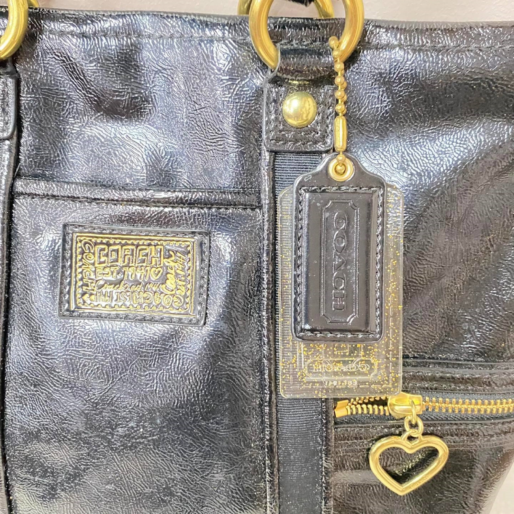 Vintage Coach Bag Women's Gold Metallic Tint Purse D0993-F13747 Coach Purse  Bag! | eBay