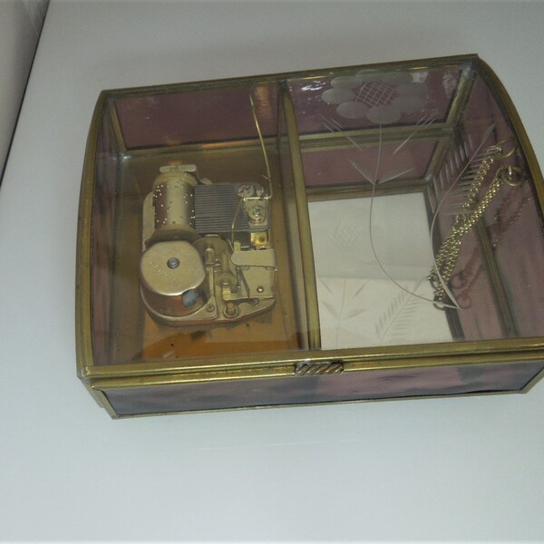 Glass Music Box Etsy