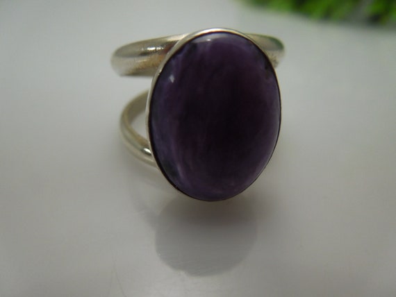 q452 Beautiful Sterling Silver Ring Size 9 (USA) … - image 5