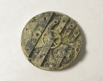 e990 Antique Watch Movement for Parts or Repair