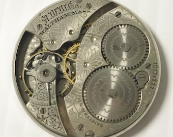 e927 Vintage Waltham Wrist Watch Movement for Parts Repair