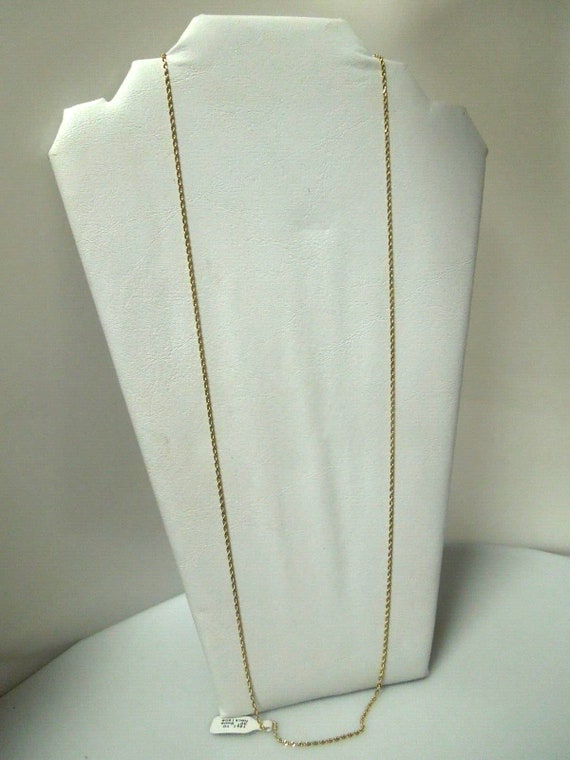 s173 Solid 14kt Yellow Gold 30" Rope Chain Unisex,