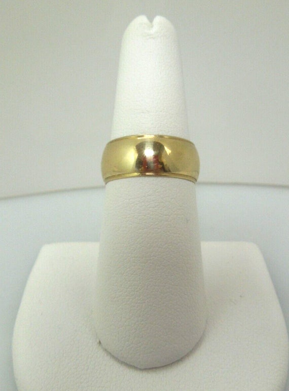 s966 14kt Solid Yellow Gold 7.87mm Wedding Band Si
