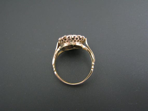 c644 Stunning Vintage Ring with Center Sapphire a… - image 5