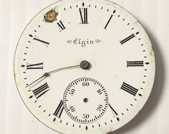 e926 Vintage Elgin Wrist Watch Movement for Parts Repair