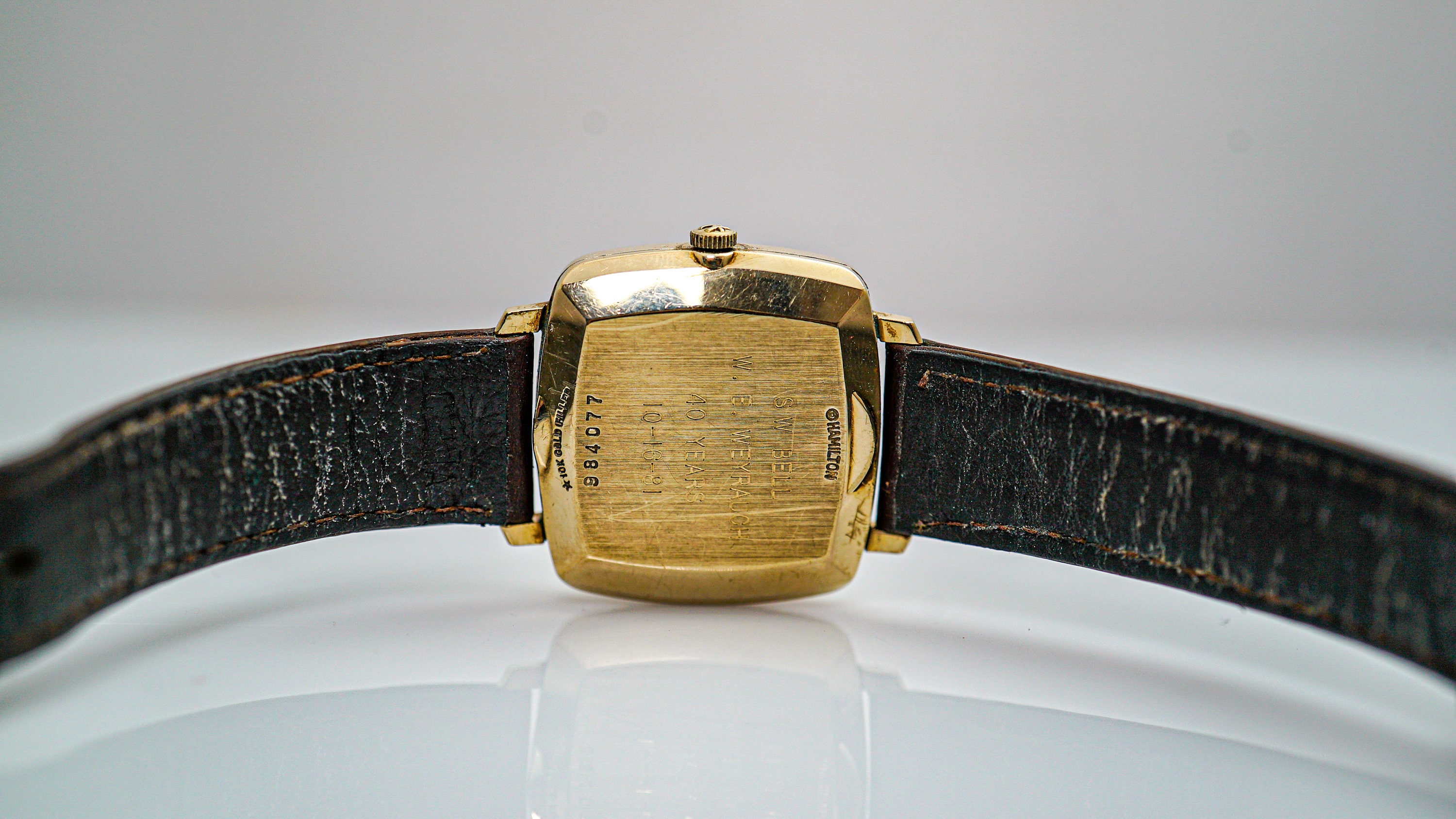 K169 Vintage 1980's Men's Hamilton Masterpiece Wrist Watch