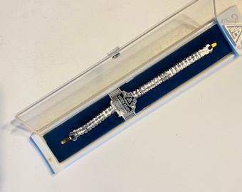 f580 Vintage NOS JB Champion Stainless Steel Stretch Bracelet Wrist Watch Band