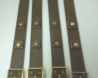 q996 4 Genuine Leather Aviator Military Sports Watch Bands Old New Stock