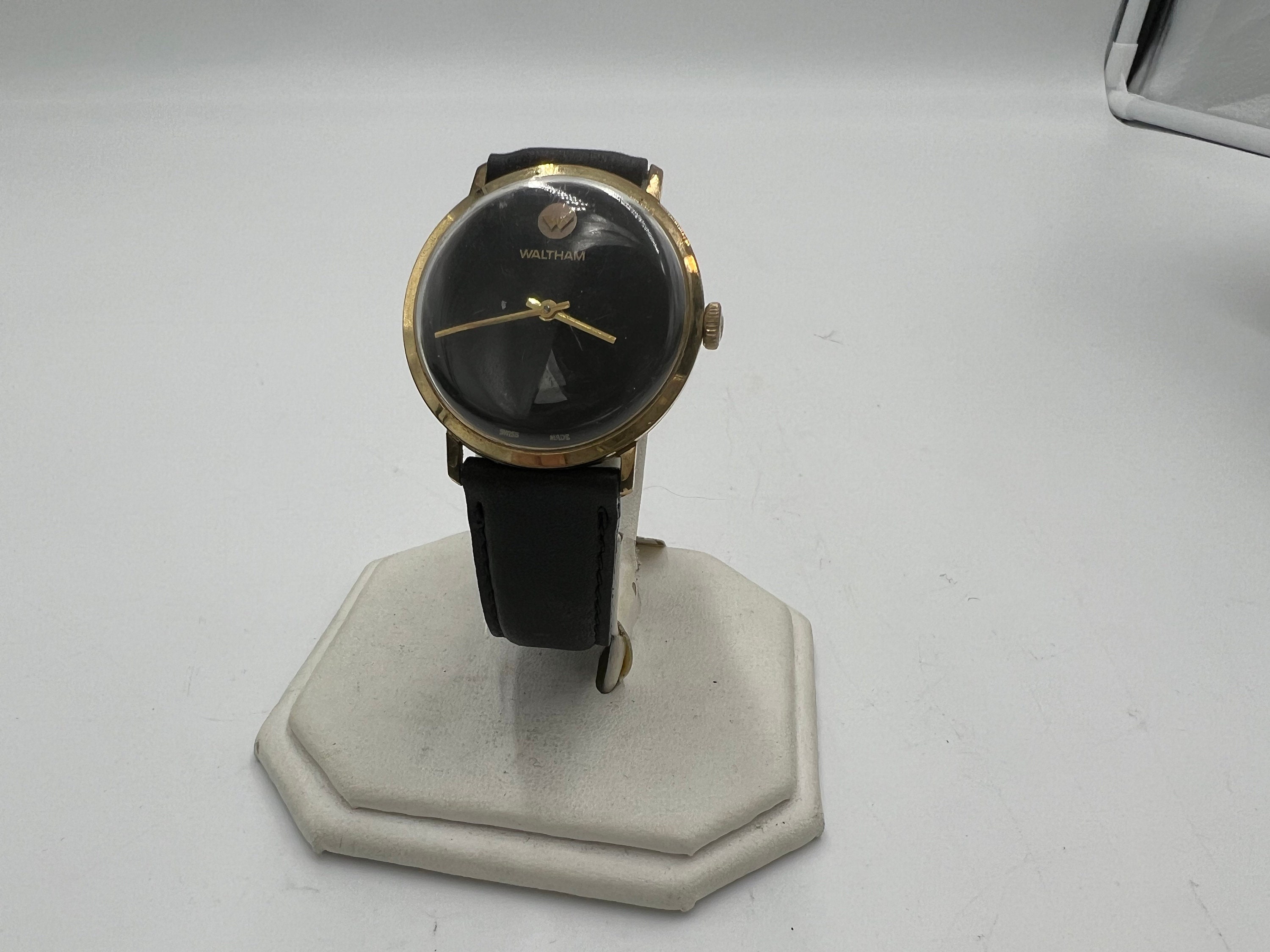 T984 Waltham Black Dial Manual Wind Wrist Watch - Etsy