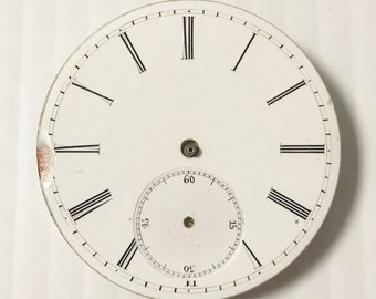 e909 Antique Complete Watch Movement for Parts or Repair T-wind