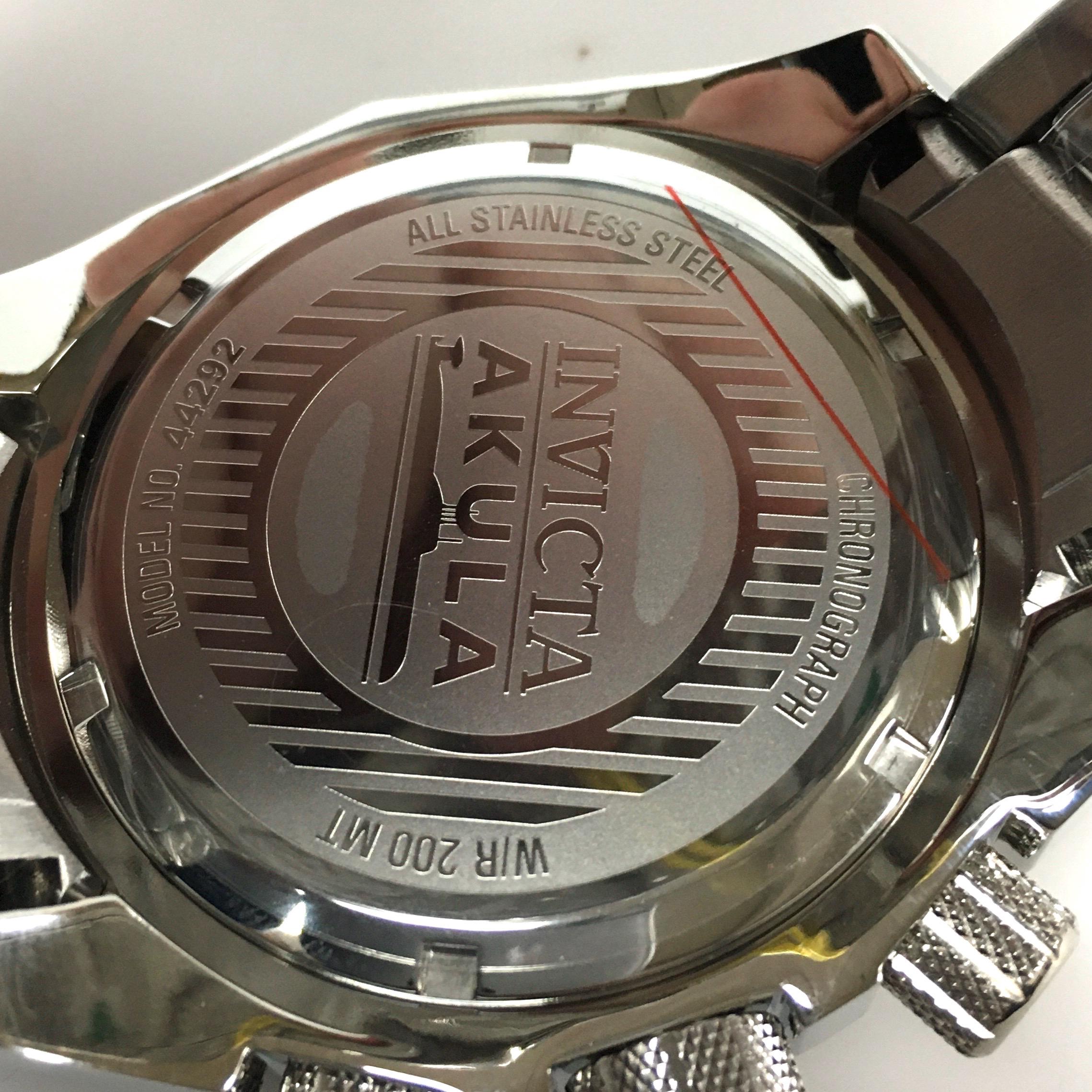 V712 Invicta Akula Men's Chronograph Model 44292 Swiss Ronda Z60