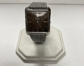 m430 Vintage Zodiac Mechanical Silver Tone 17Jewels Men's Wrist Watch