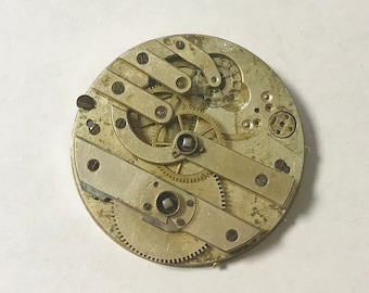 f001 Antique Watch Movement for Parts or Repair