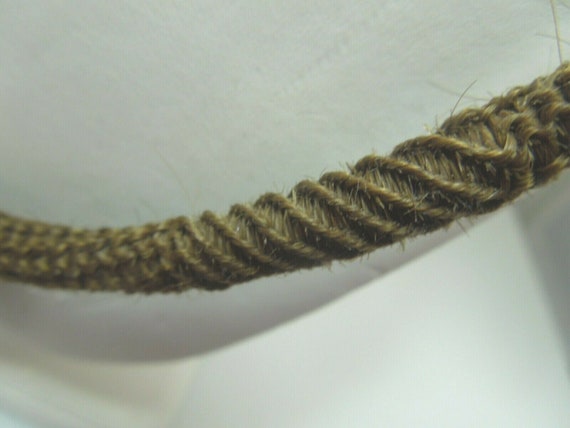 q814 Victorian Era 1800 s Woven Hair Chain Neckla… - image 4