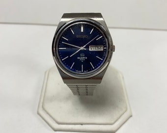 m189 Seiko Quartz 4004 Unisex Quartz Wrist Watch Stainless Steel Japan Movement
