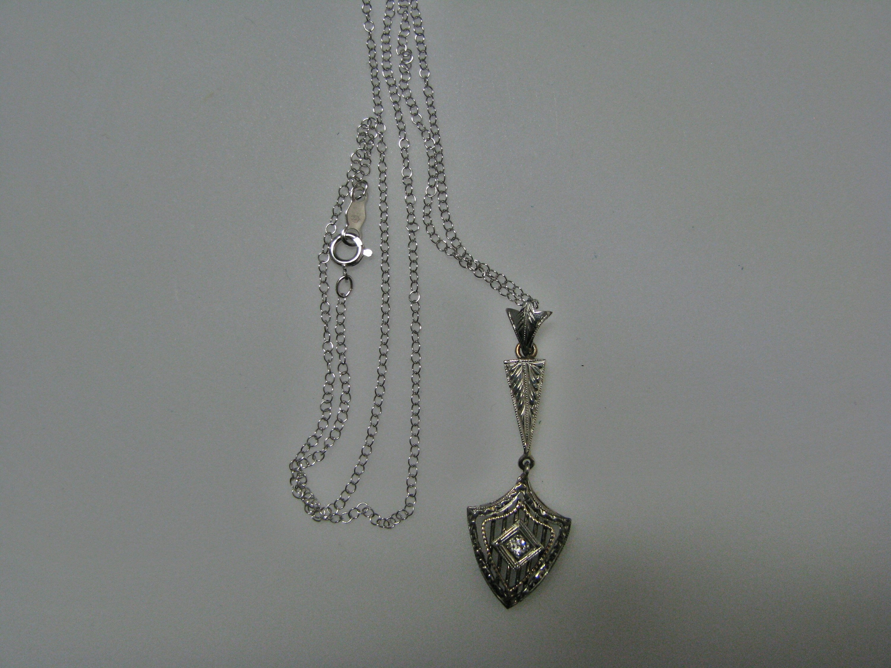 Belle Époque collier or blanc et diamants – | par Marie Poniatowski