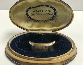 F426 Vintage Waltham Premier USA Men's Wrist Watch 10K GF 17J With