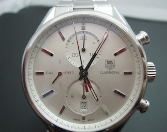 b895 Men's Stylish Tag Heuer Carrera 39 Jewel Automatic Wristwatch