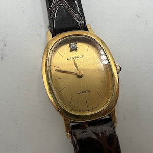 u202 Seiko Lassale Ladies Stainless Steel Gold Tone Wrist Watch