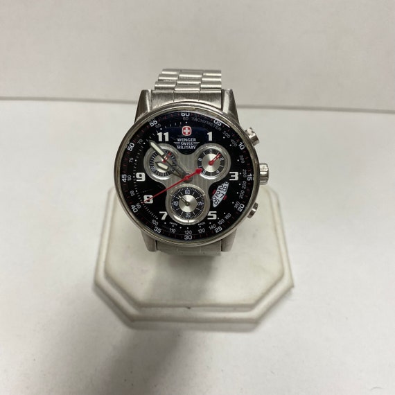 m212 Wenger Swiss Military Tachymeter Stainless S… - image 1