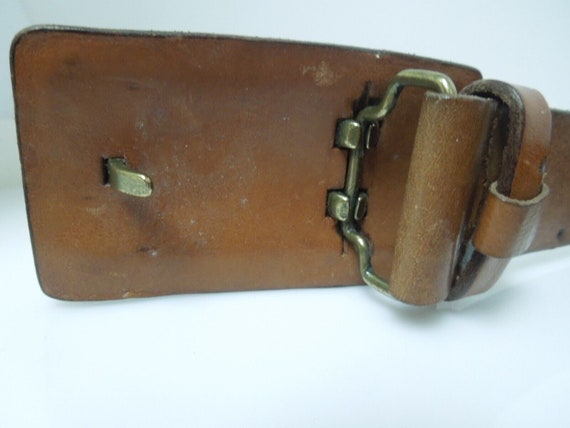 s513 Vintage Southwestern ZUNI Hand Tooled Leathe… - image 4