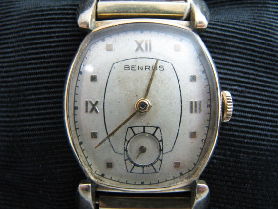 b577 Ladies 10kt RGP Mechanical Benrus Wristwatch - image 2