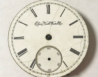 e966 Vintage Elgin Mechanical Wrist Watch Movement for Parts Repair