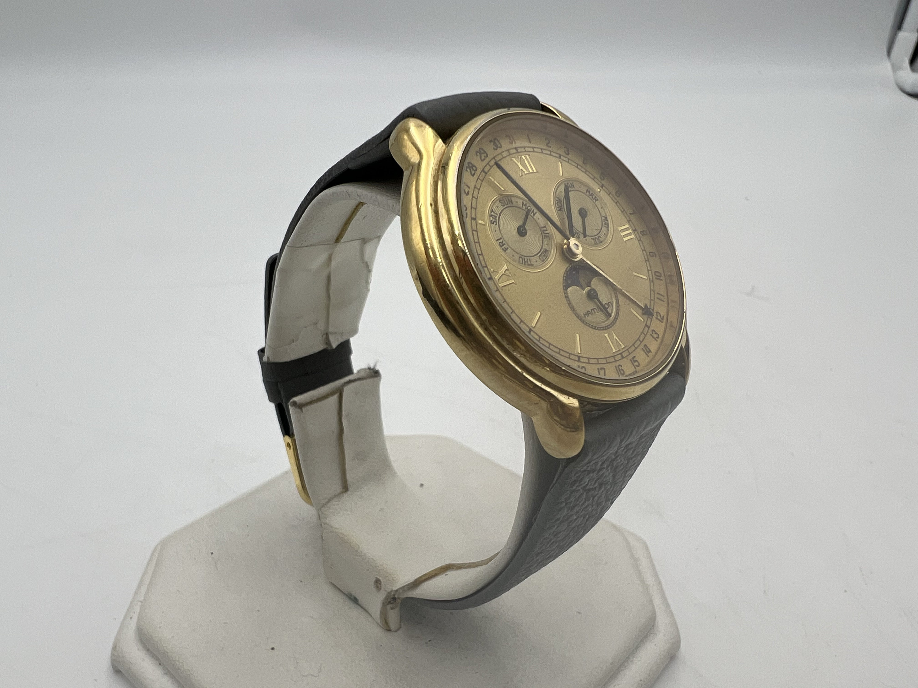 U268 Hamilton Triple Date Moonphase Quartz Watch - Etsy
