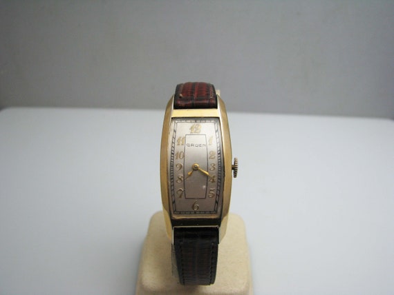 b381 Men's 10kt Gold Filled Gruen wristwatch - image 2