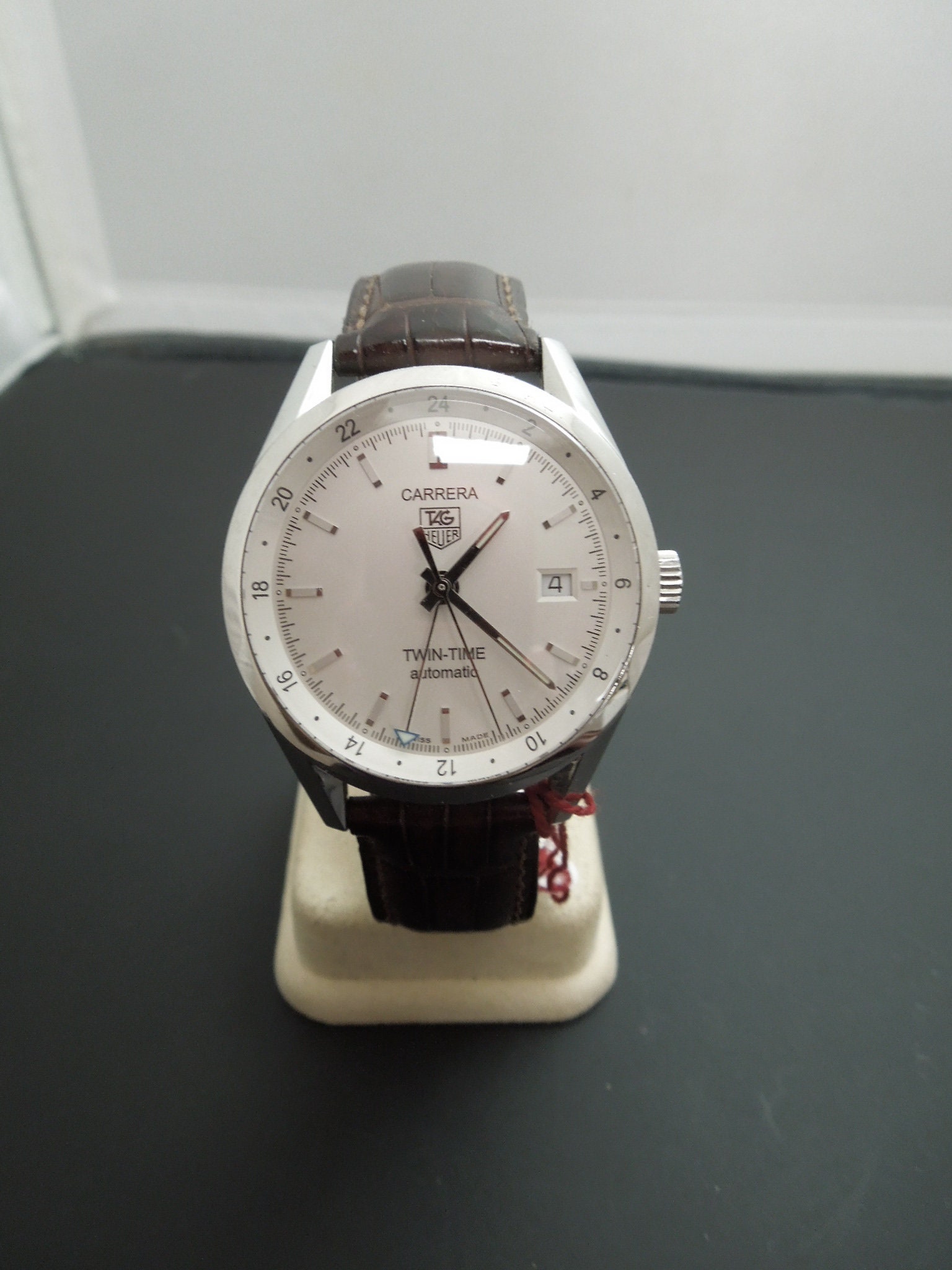 B900 Handsome Men s Tag Heuer Carrera Twin Time WV2116 Automatic