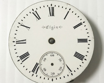 e899 Antique Complete Watch Movement for Parts or Repair with Good Dial 18S