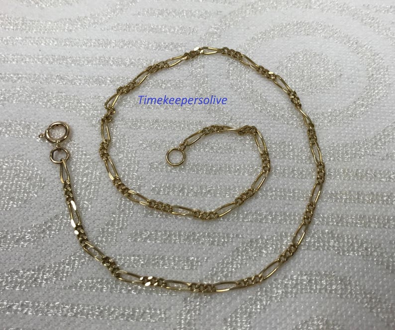 a203 Beautiful 14k Yellow Gold Oval Links Chain 9 Cute Bracelet Perfect Gift
