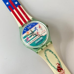 F815 Vintage Swatch Swiss Atlanta 1996 GZ145 Olympic Games