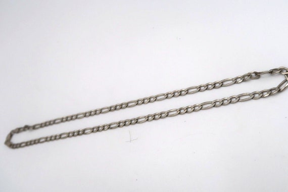 t610 Sterling Silver Figaro Chain Necklace - image 2