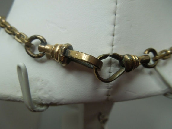 q814 Victorian Era 1800 s Woven Hair Chain Neckla… - image 8