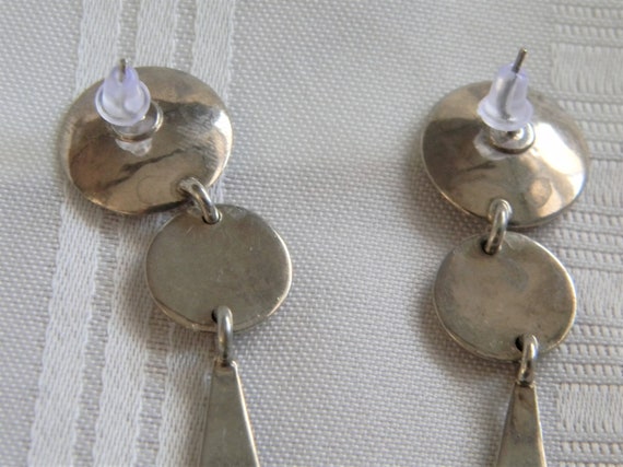 h980 Nice Sterling Silver Stud Eagle Dangle Pierc… - image 6