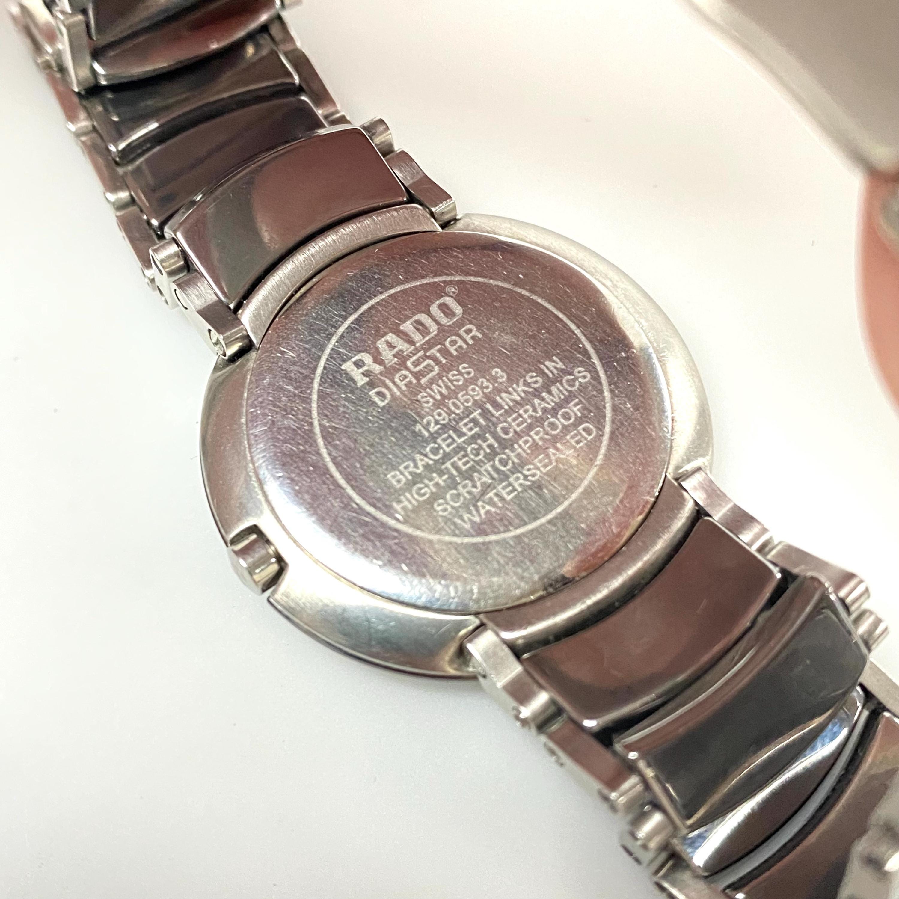 V091 Vintage RADO Jubilé Diastar 129.0593.3 Quartz Ceramic Case