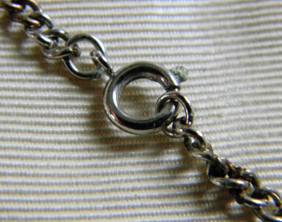h766 Nice Vintage Copper Curb Link Necklace with … - image 7