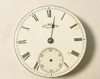e988 Antique Waltham Watch Movement for Parts or Repair