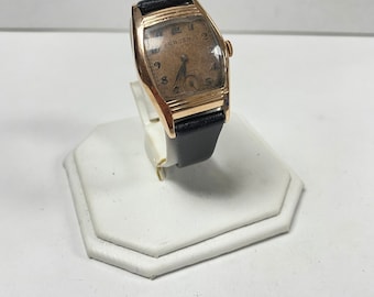 f554 Vintage Gruen Switzerland Mechanical Men's Wrist Watch 15Jewels