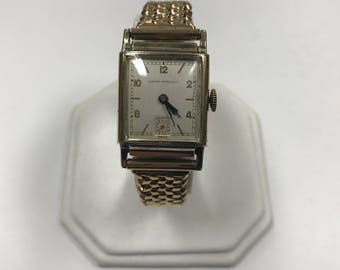 d214 Vintage  Girard Perregaux Swiss 10K Gold Filled Elegant Wrist Watch