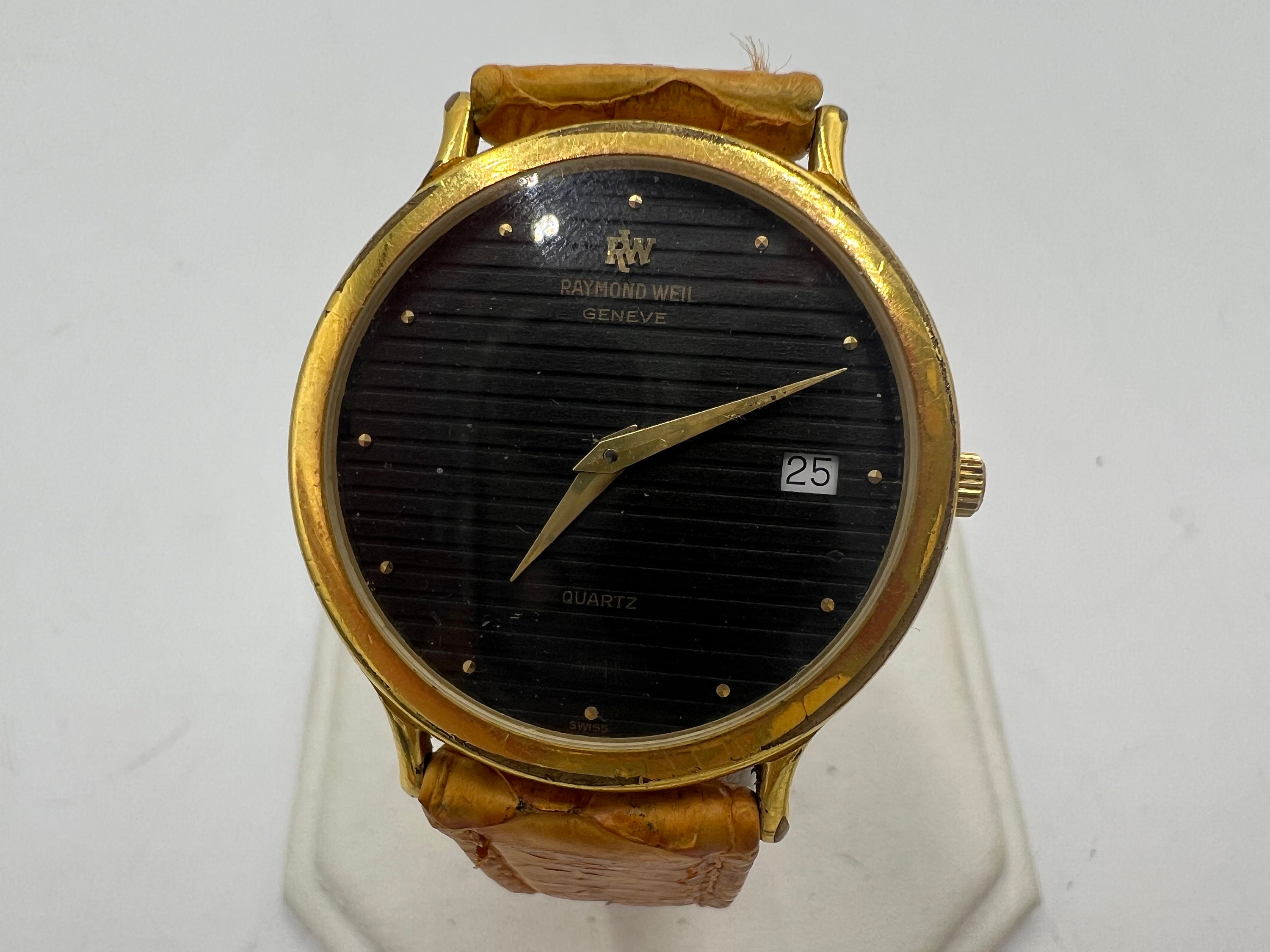 ✨RAYMOND WEIL✨GENEVE✨Fidelio✨クオーツ✨腕時計✨ Raymond Weil Geneve Watch Fidelio 18K Gold Plated 32MM White